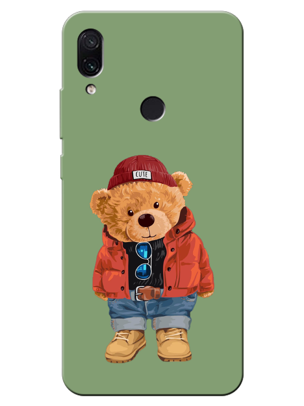 Redmi%20Note%207%20Teddy%20Bear%20Yeşil%20Telefon%20Kılıfı