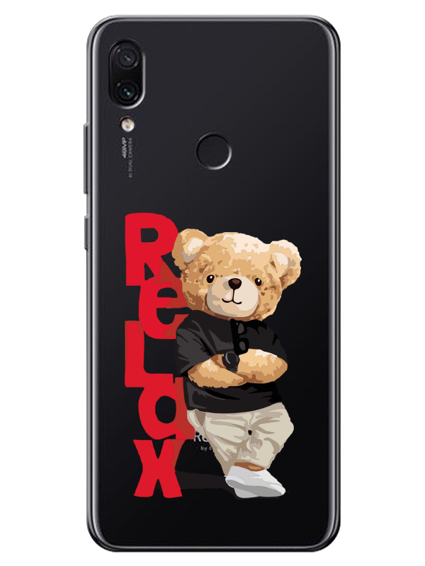 Redmi%20Note%207%20Teddy%20Bear%20Relax%20Şeffaf%20Telefon%20Kılıfı