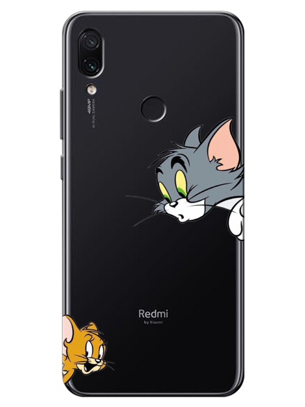 Redmi%20Note%207%20Tom%20And%20Jerry%20Şeffaf%20Telefon%20Kılıfı