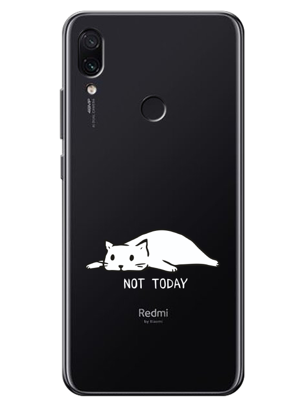 Redmi%20Note%207%20Not%20Today%20Kedi%20Şeffaf%20Telefon%20Kılıfı