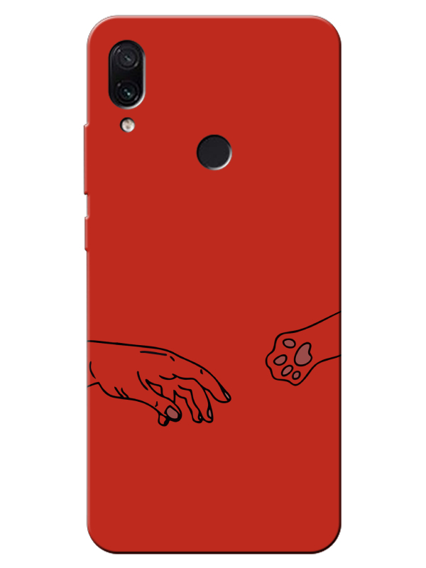 Redmi%20Note%207%20Hand%20And%20Paw%20Kırmızı%20Telefon%20Kılıfı