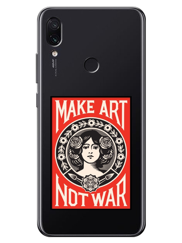 Redmi%20Note%207%20Make%20Art%20Not%20War%20Şeffaf%20Telefon%20Kılıfı