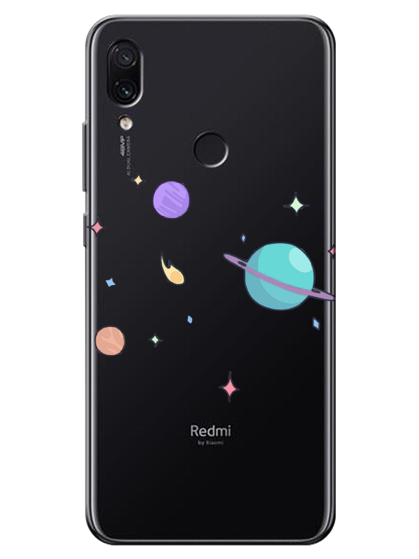 Redmi%20Note%207%20Gezegen%20Tasarım%20Şeffaf%20Telefon%20Kılıfı