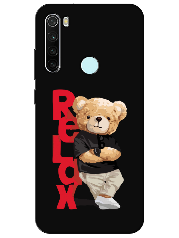 Redmi%20Note%208%20Teddy%20Bear%20Relax%20Siyah%20Telefon%20Kılıfı