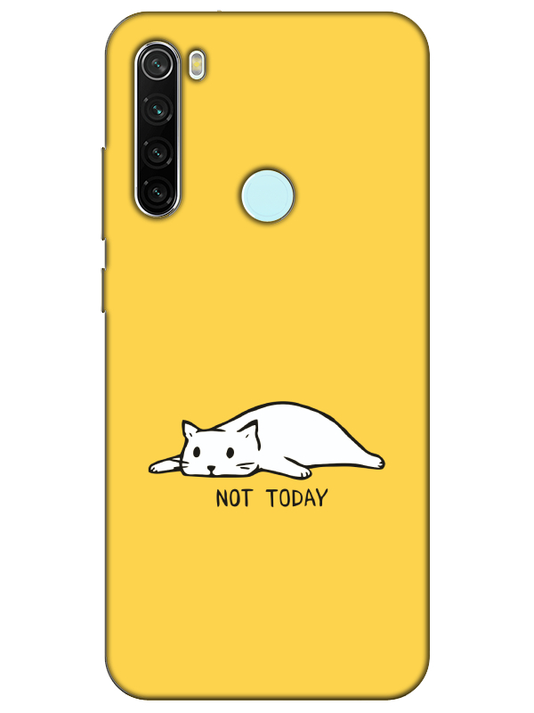 Redmi%20Note%208%20Not%20Today%20Kedi%20Sarı%20Telefon%20Kılıfı