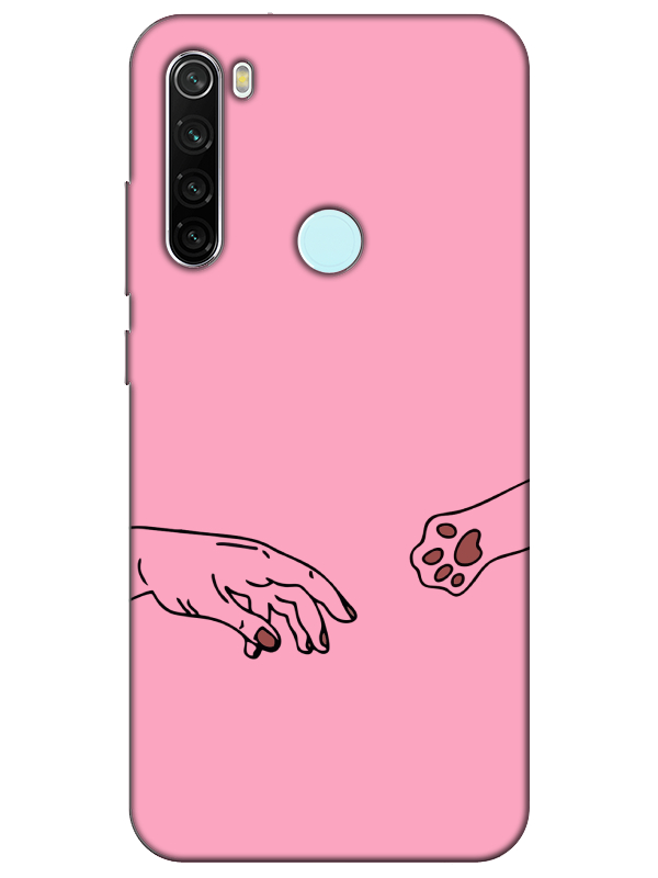 Redmi%20Note%208%20Hand%20And%20Paw%20Pembe%20Telefon%20Kılıfı