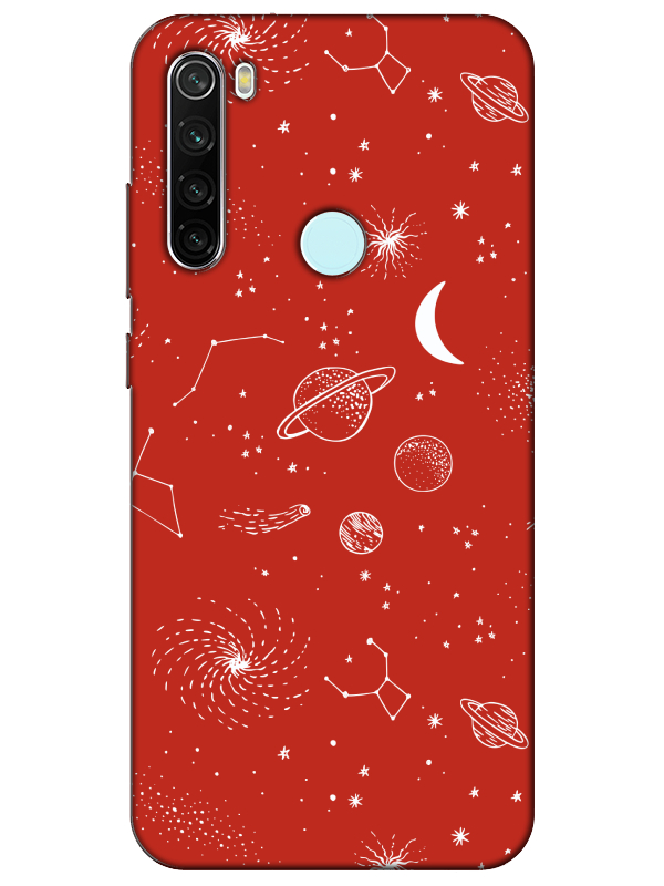 Redmi%20Note%208%20Gezegenler%20Kırmızı%20Telefon%20Kılıfı