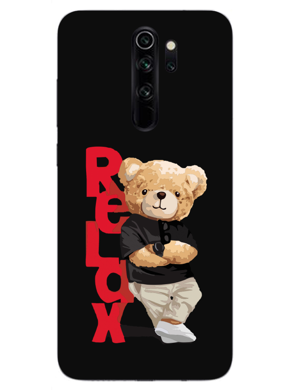 Redmi%20Note%208%20Pro%20Teddy%20Bear%20Relax%20Siyah%20Telefon%20Kılıfı