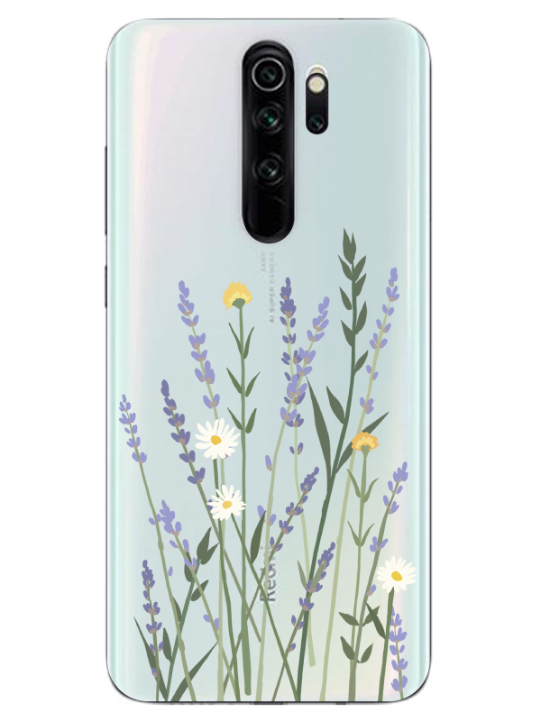 Redmi%20Note%208%20Pro%20Lavanta%20Desenli%20Şeffaf%20Telefon%20Kılıfı