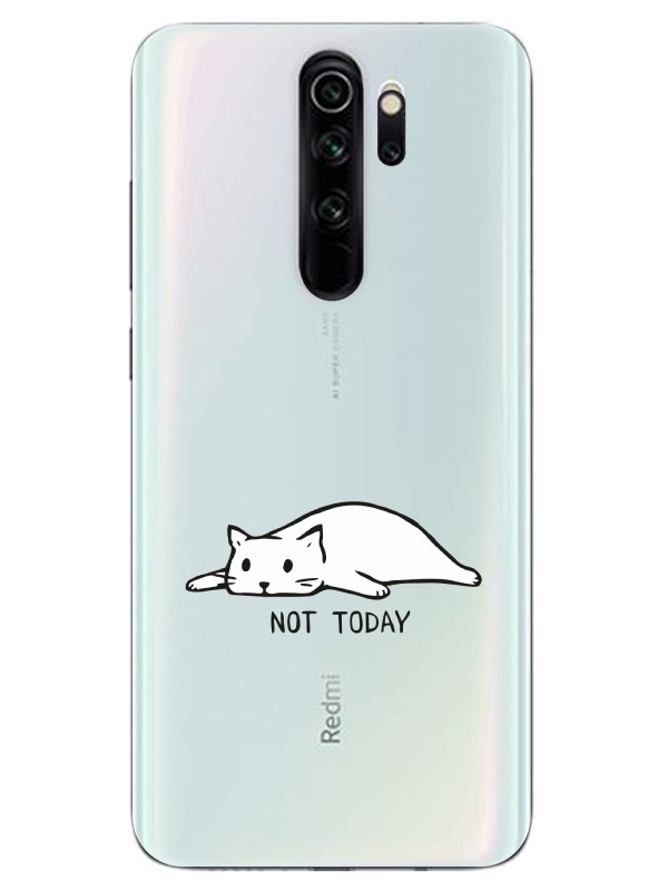 Redmi%20Note%208%20Pro%20Not%20Today%20Kedi%20Şeffaf%20Telefon%20Kılıfı