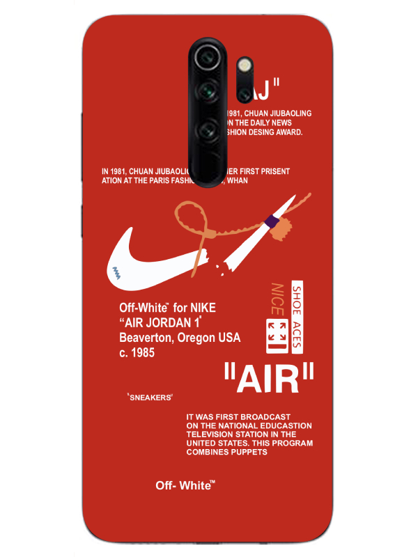 Redmi%20Note%208%20Pro%20Nike%20Air%20Kırmızı%20Telefon%20Kılıfı