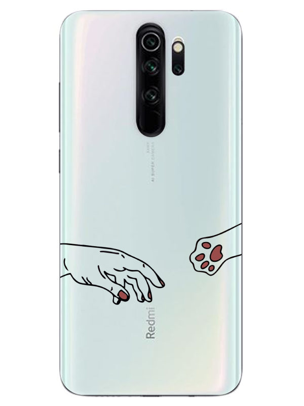 Redmi%20Note%208%20Pro%20Hand%20And%20Paw%20Şeffaf%20Telefon%20Kılıfı