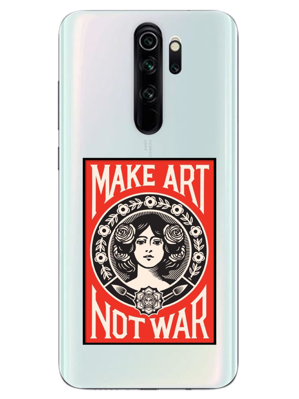 Redmi%20Note%208%20Pro%20Make%20Art%20Not%20War%20Şeffaf%20Telefon%20Kılıfı