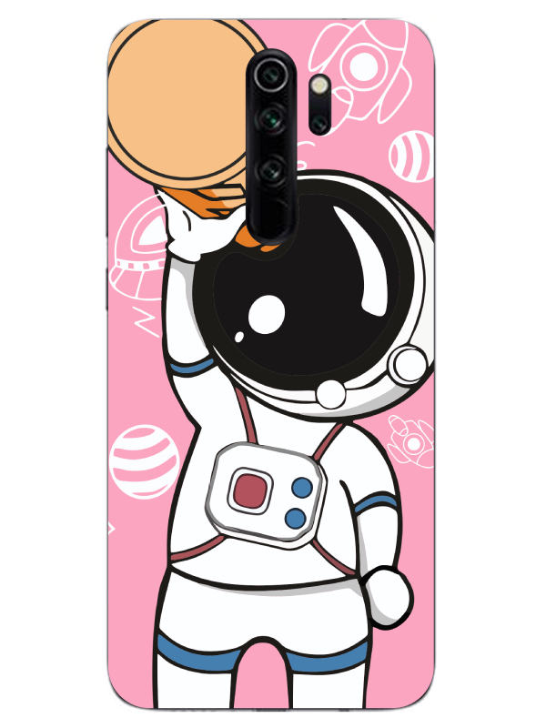 Redmi%20Note%208%20Pro%20Astronot%20Pembe%20Telefon%20Kılıfı