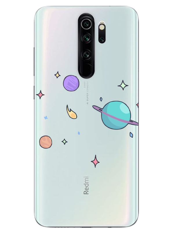 Redmi%20Note%208%20Pro%20Gezegen%20Tasarım%20Şeffaf%20Telefon%20Kılıfı