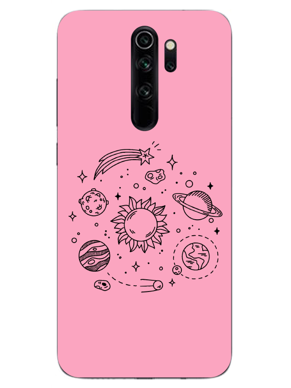 Redmi%20Note%208%20Pro%20Gezegen%20Pembe%20Telefon%20Kılıfı