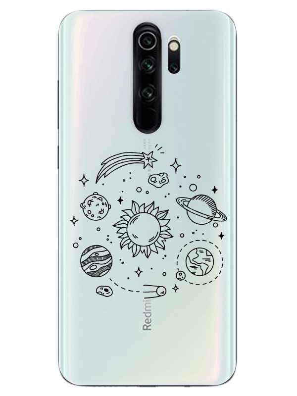 Redmi%20Note%208%20Pro%20Gezegen%20Şeffaf%20Telefon%20Kılıfı