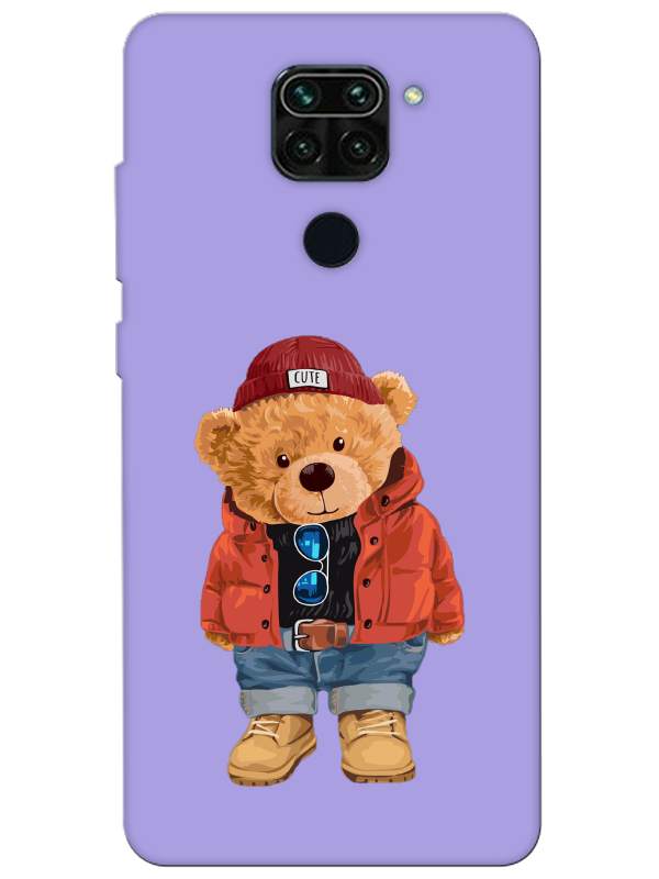 Redmi%20Note%209%20Teddy%20Bear%20Lila%20Telefon%20Kılıfı