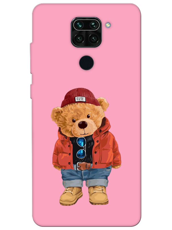 Redmi%20Note%209%20Teddy%20Bear%20Pembe%20Telefon%20Kılıfı