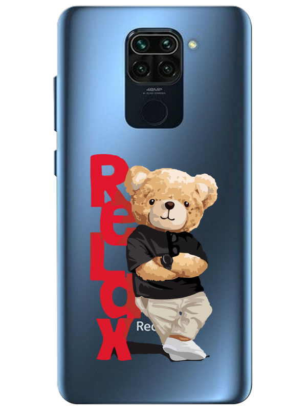 Redmi%20Note%209%20Teddy%20Bear%20Relax%20Şeffaf%20Telefon%20Kılıfı