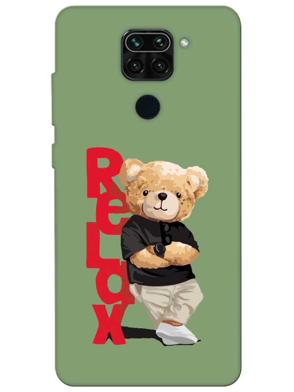 Redmi%20Note%209%20Teddy%20Bear%20Relax%20Yeşil%20Telefon%20Kılıfı