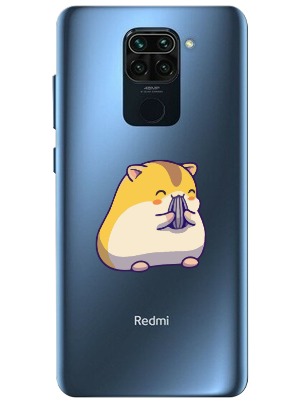 Redmi%20Note%209%20Sevimli%20Hamster%20Şeffaf%20Telefon%20Kılıfı