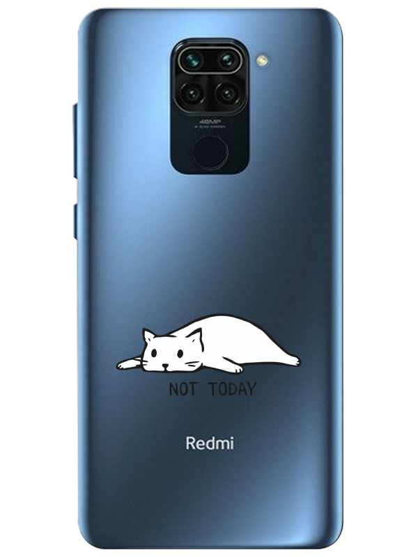 Redmi%20Note%209%20Not%20Today%20Kedi%20Şeffaf%20Telefon%20Kılıfı