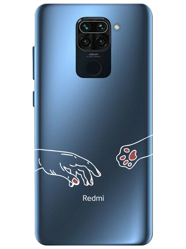 Redmi%20Note%209%20Hand%20And%20Paw%20Şeffaf%20Telefon%20Kılıfı