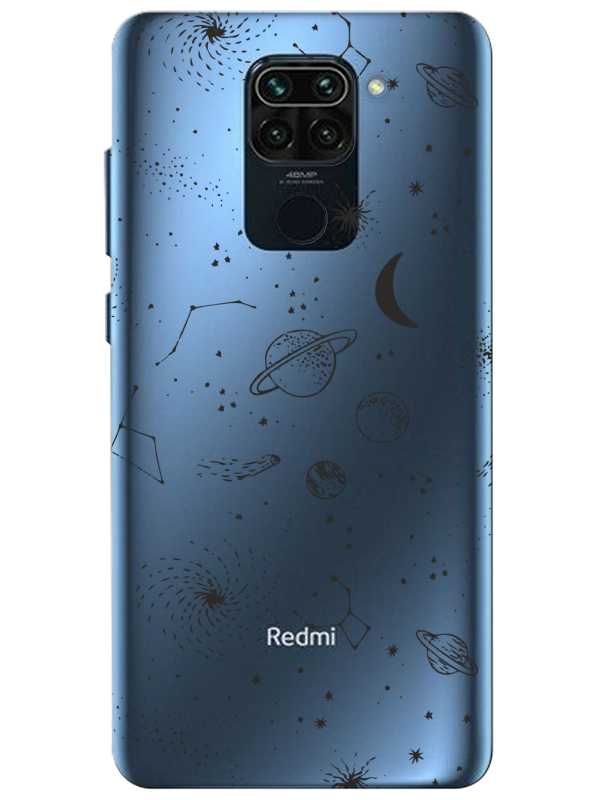 Redmi%20Note%209%20Gezegenler%20Şeffaf%20Telefon%20Kılıfı