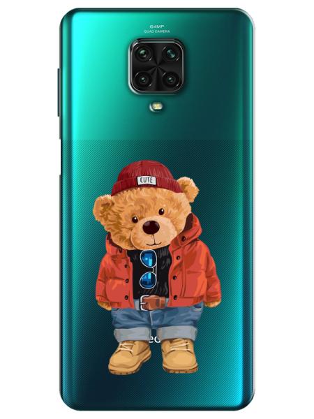 Redmi%20Note%209%20Pro%20Teddy%20Bear%20Şeffaf%20Telefon%20Kılıfı