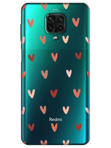 Redmi%20Note%209%20Pro%20Kalp%20Desen%20Şeffaf%20Telefon%20Kılıfı