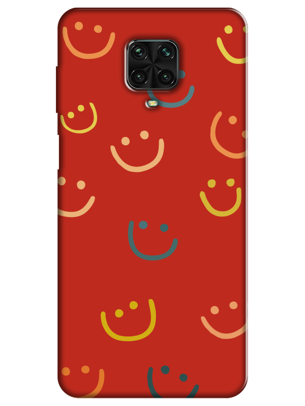 Redmi%20Note%209%20Pro%20Emoji%20Gülen%20Yüz%20Kırmızı%20Telefon%20Kılıfı