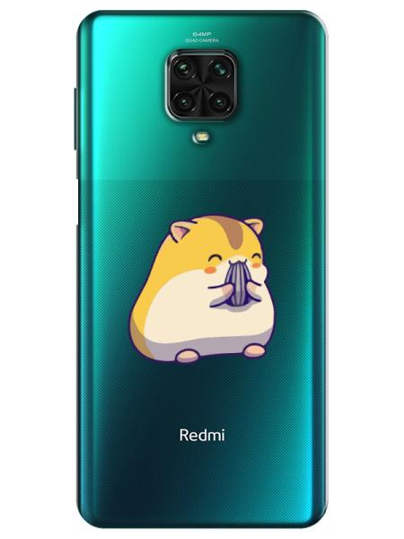 Redmi%20Note%209S%20Sevimli%20Hamster%20Şeffaf%20Telefon%20Kılıfı