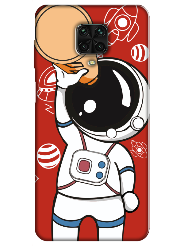 Redmi%20Note%209S%20Astronot%20Kırmızı%20Telefon%20Kılıfı