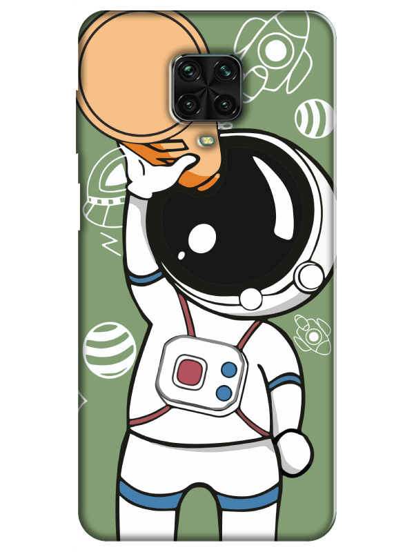 Redmi%20Note%209S%20Astronot%20Yeşil%20Telefon%20Kılıfı