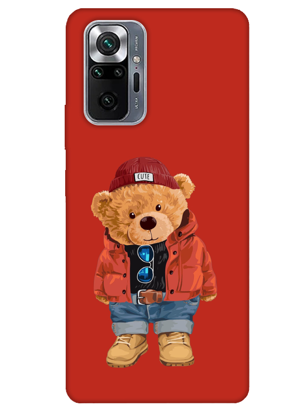 Redmi%20Note%2010%20Pro%20Teddy%20Bear%20Kırmızı%20Telefon%20Kılıfı