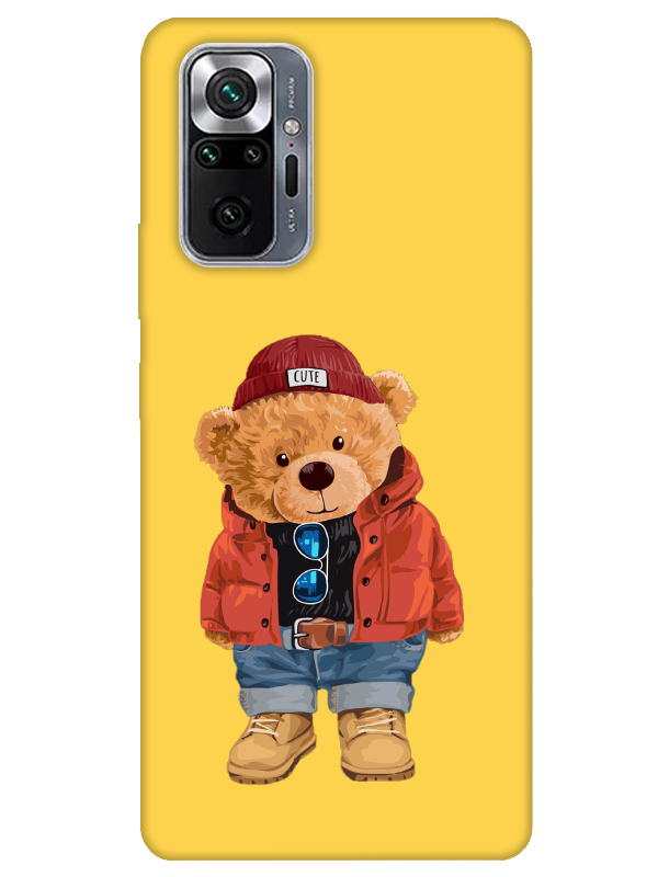 Redmi%20Note%2010%20Pro%20Teddy%20Bear%20Sarı%20Telefon%20Kılıfı