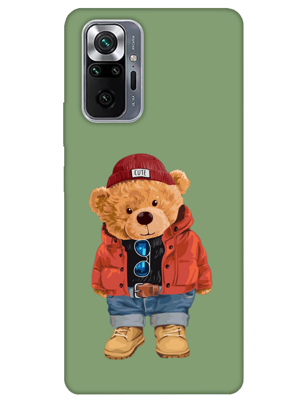 Redmi%20Note%2010%20Pro%20Teddy%20Bear%20Yeşil%20Telefon%20Kılıfı