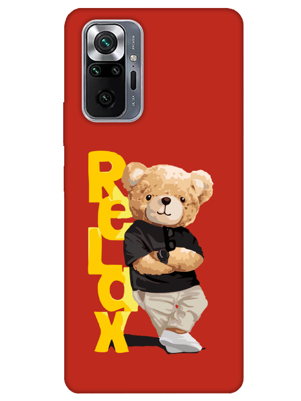 Redmi%20Note%2010%20Pro%20Teddy%20Bear%20Relax%20Kırmızı%20Telefon%20Kılıfı