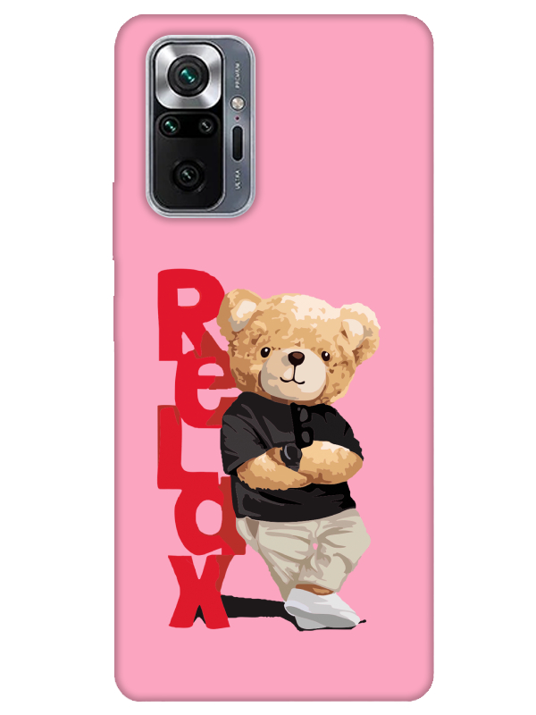 Redmi%20Note%2010%20Pro%20Teddy%20Bear%20Relax%20Pembe%20Telefon%20Kılıfı